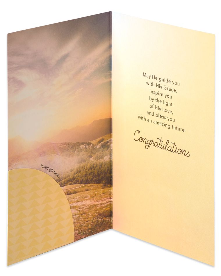 Religious Money and Gift Card Holder Graduation Card