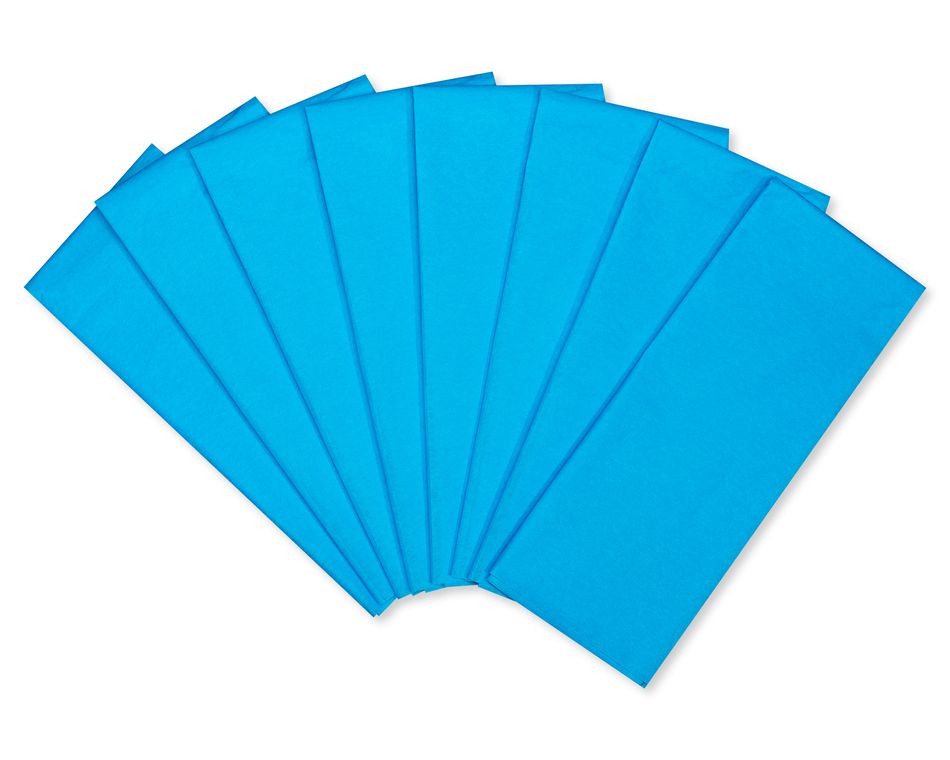 Turquoise Tissue Paper, 8-Sheets