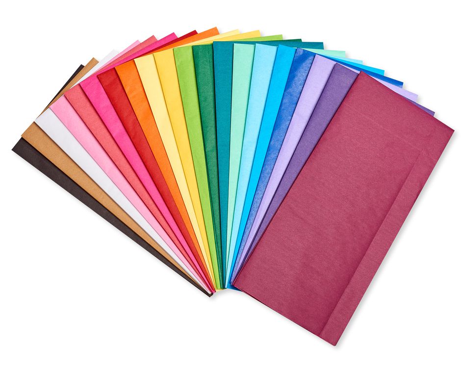 Basic Multicolor Assortment Tissue Paper, 20-Sheets