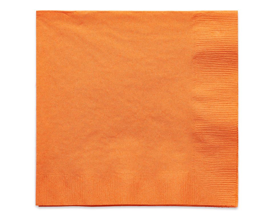 orange lunch napkins 50 ct