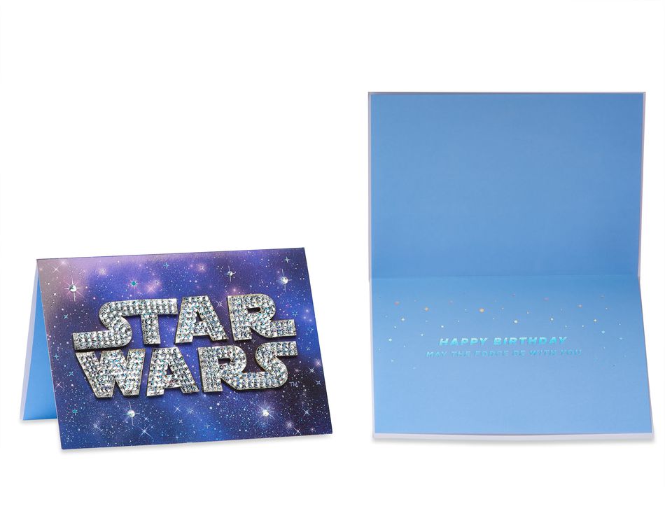 Funny Star Wars Birthday Greeting Card Bundle, 3-Count