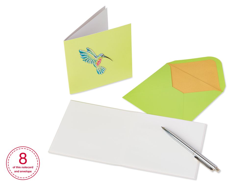 Gem Hummingbird Boxed Cards and Envelopes, 8-Count