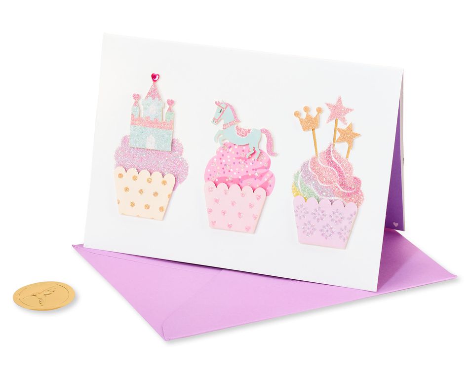 Sequin Butterfly Birthday Greeting Card 