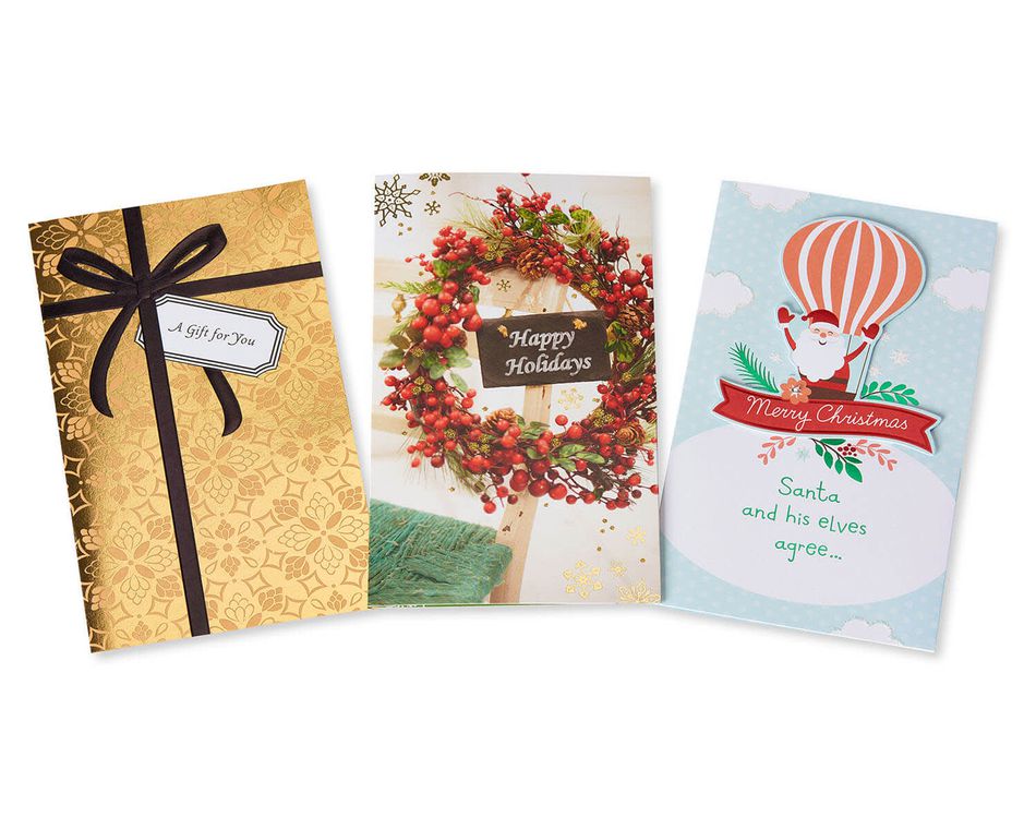 Christmas Money and Gift Card Holder Bundle, 3-Count