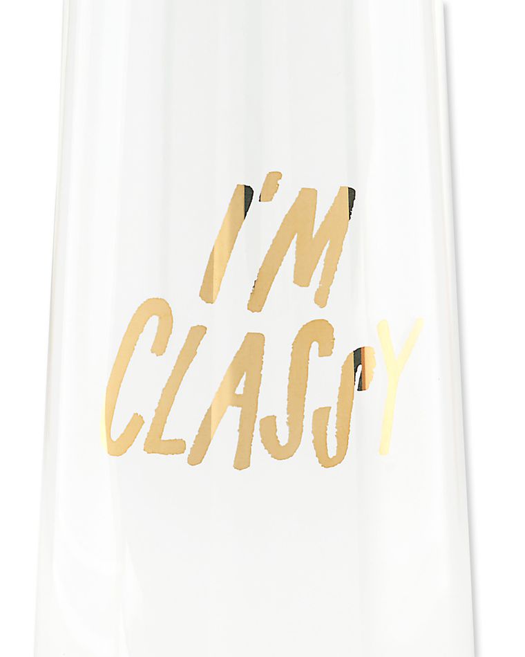 pinkies up & i'm classy champagne glasses (set of 2)