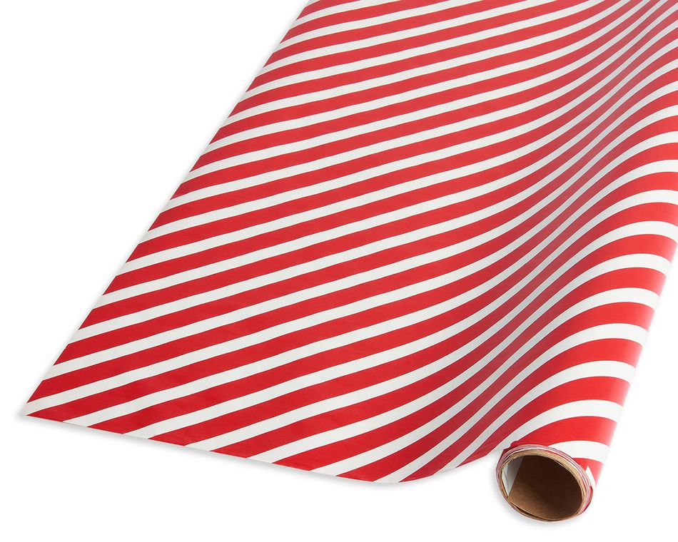 Christmas Wrapping Paper, Santa and Candy Canes on Blue, 45 sq. ft.