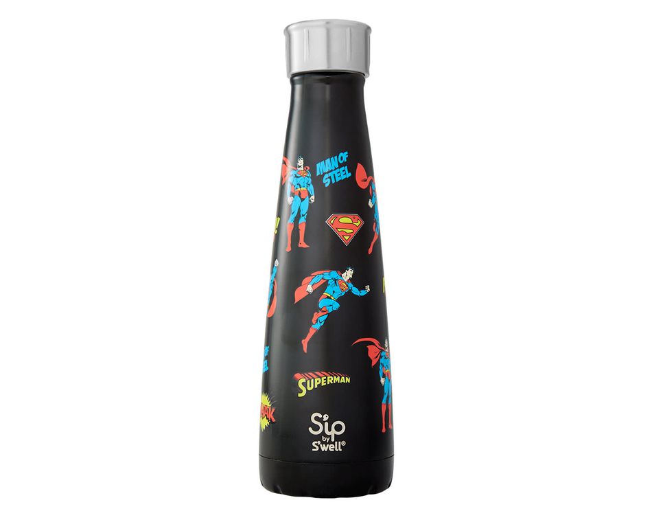 S’ip by S’well® 15 Oz. Man of Steel Stainless Steel Water Bottle