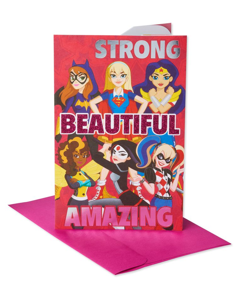 DC Super Hero Girls Valentine's Day Card