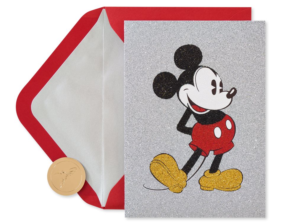 Mickey Mouse Blank Greeting Card