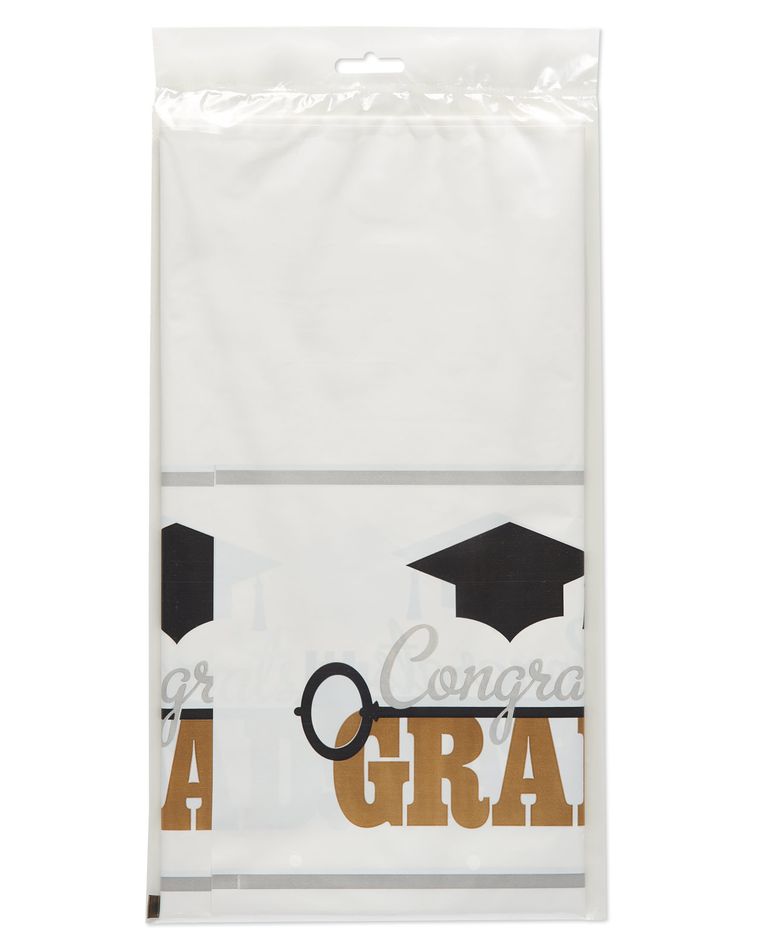 Graduation Plastic Table Cover, 54