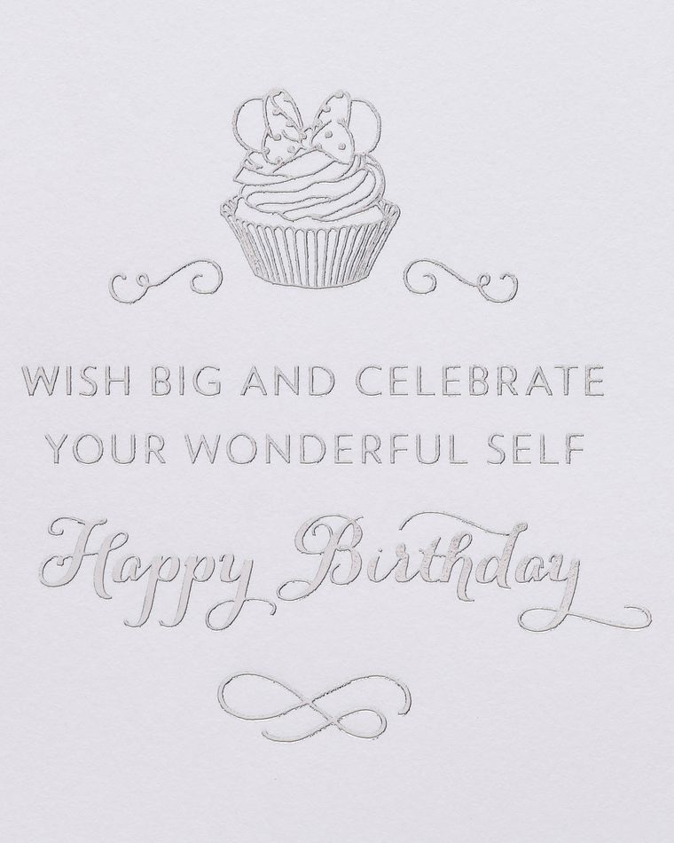 Minnie And Cupcake Birthday Greeting Card 