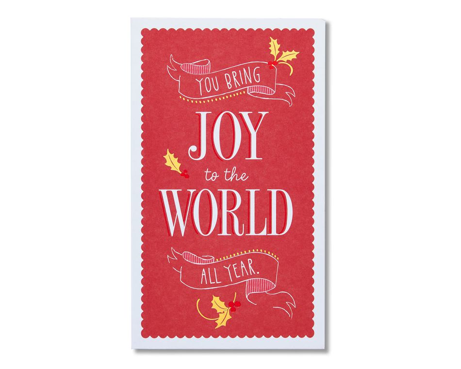 joy money and gift card holder christmas card