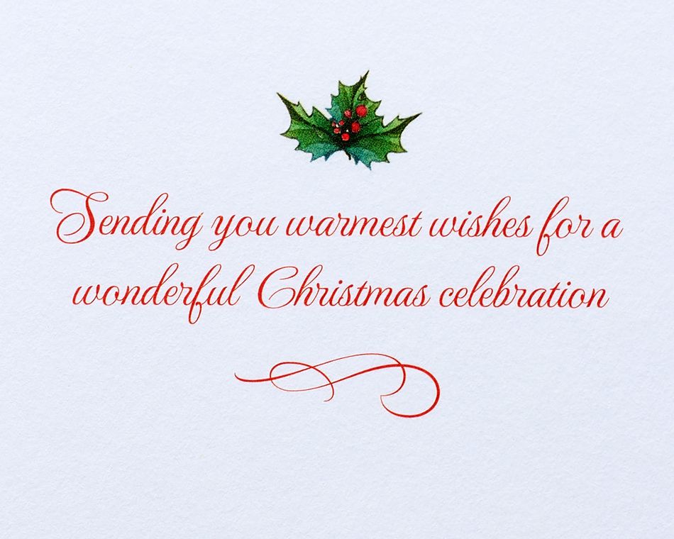 Wonderful Celebration Christmas Greeting Card