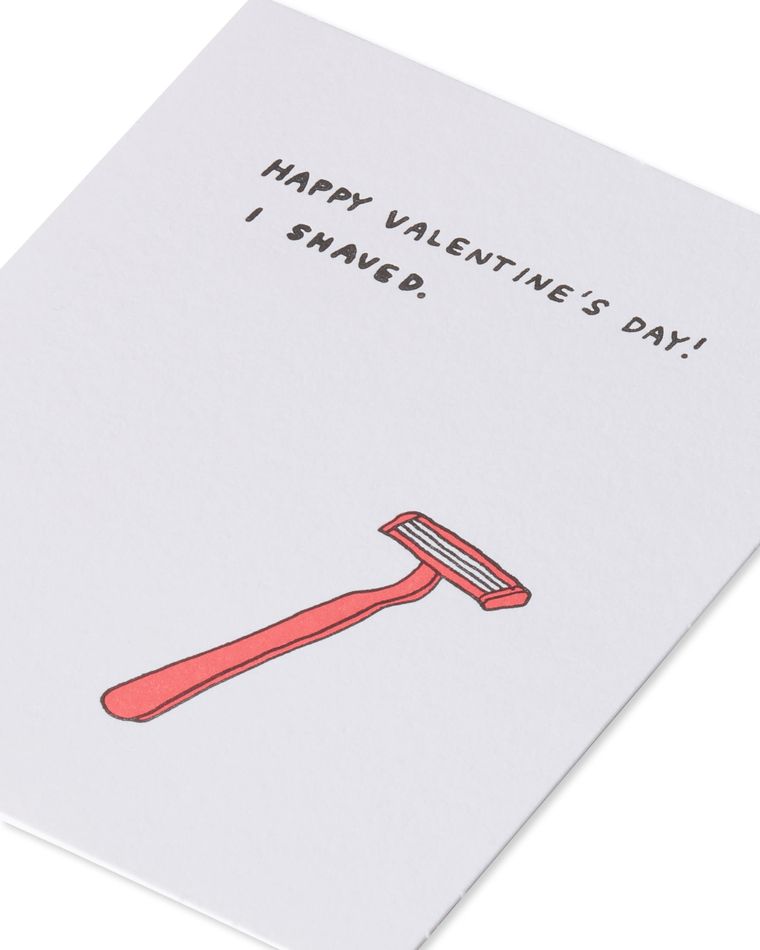 i shaved valentine's day card