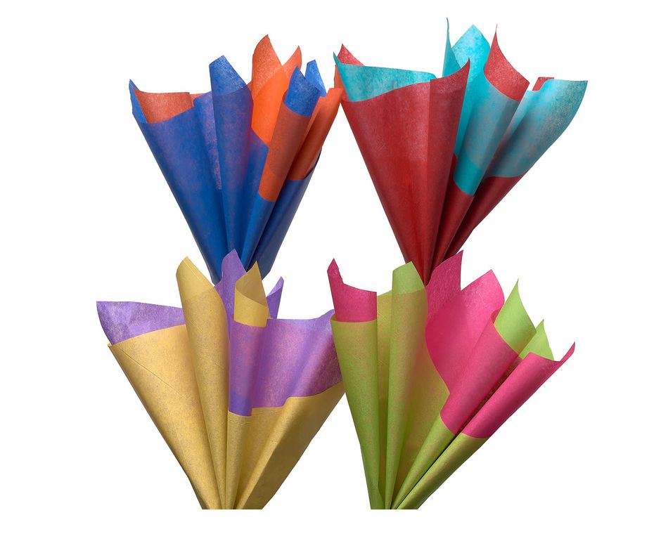 Bold Multi-colored Tissue Paper 40 Sheets