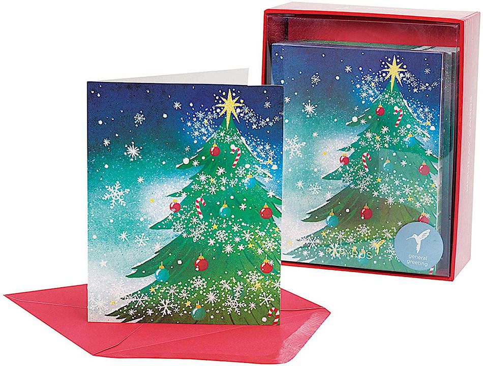 Magical Tree Top Boxed Holiday Christmas Cards, 20 Count