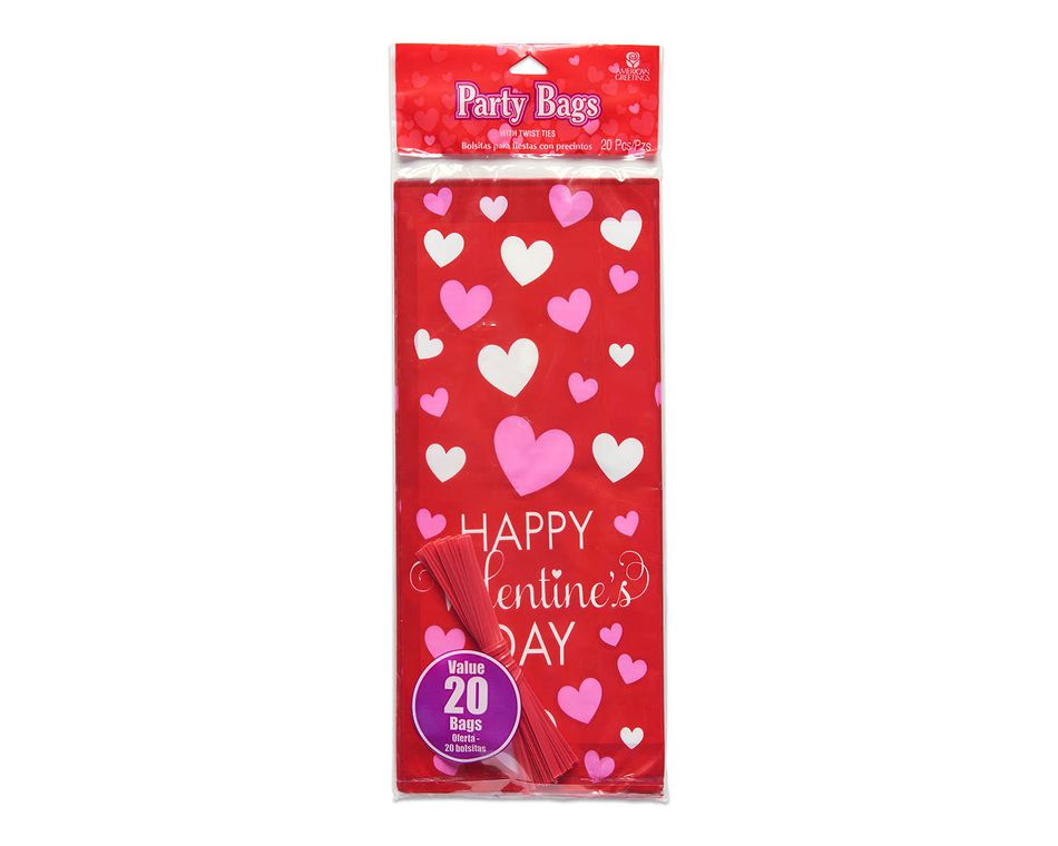 valentine's day treat bags 20 ct