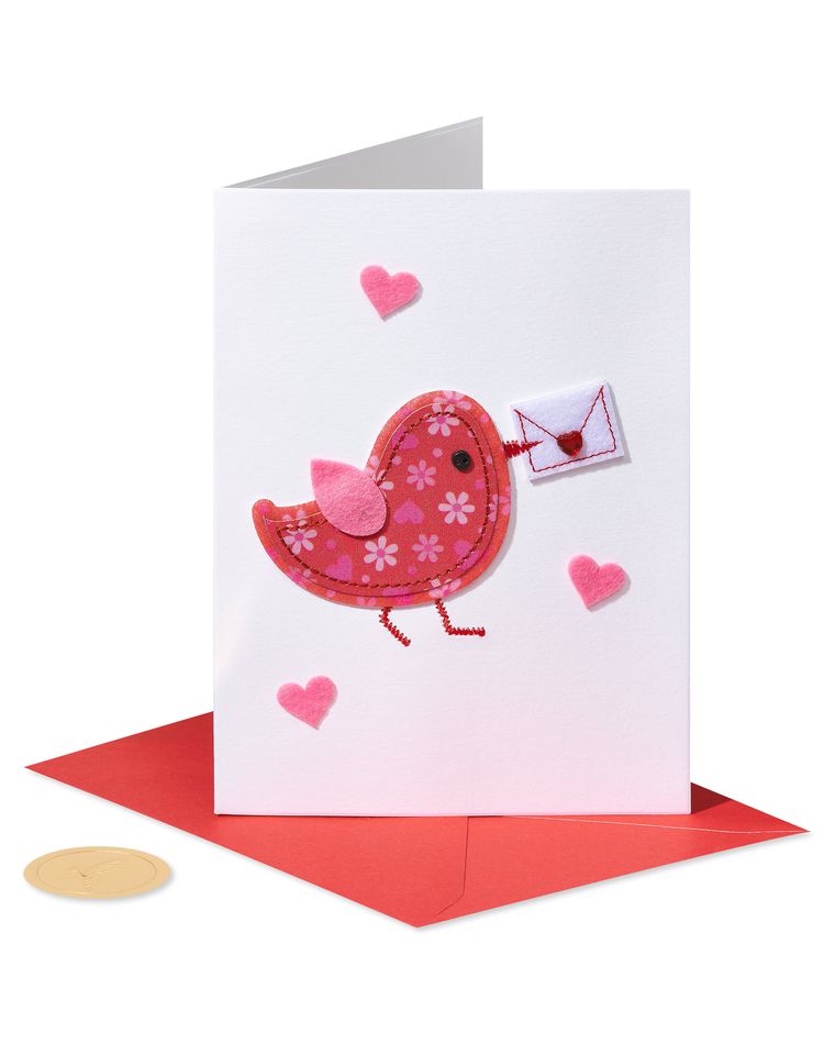 Birds Valentine’s Day Greeting Card for Mom