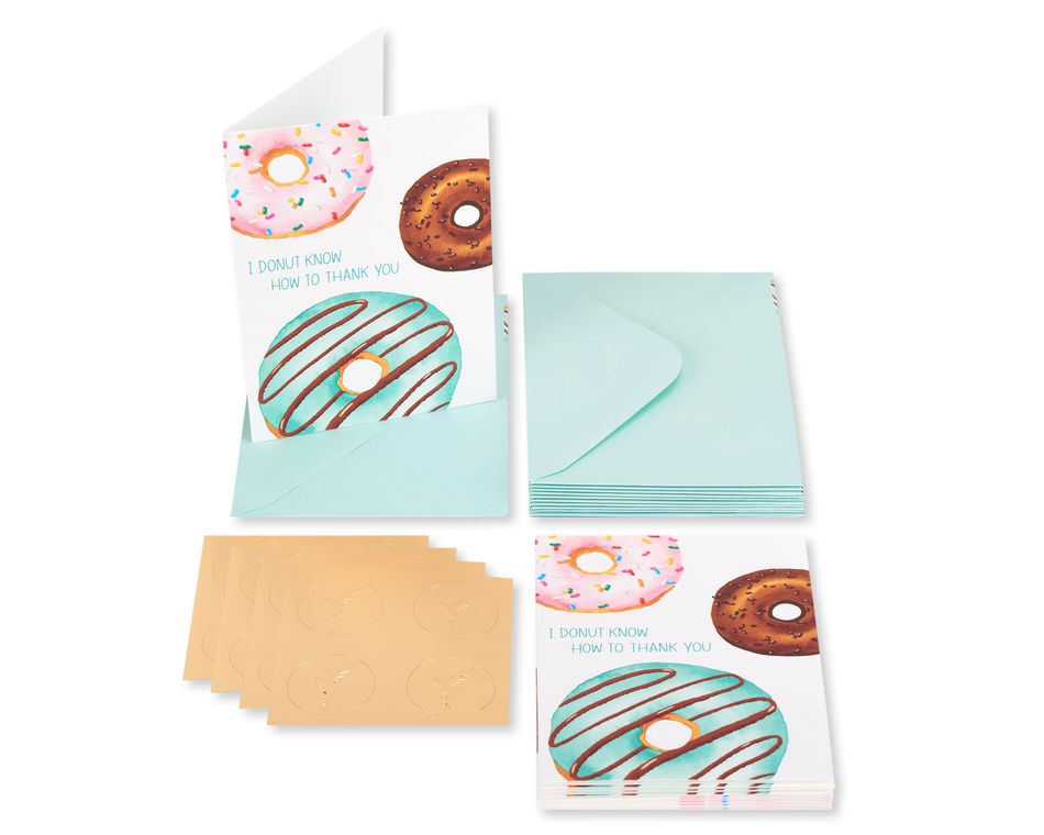 Donut Boxed Blank Note Cards with Envelopes, 14-Count