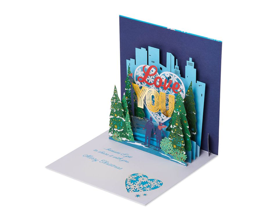 Wonderful Time Of The Year Pop-Up Christmas Greeting Card