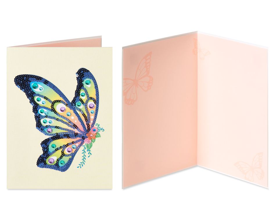 Butterfly and Owl Blank Greeting Card Bundle,  2-Count