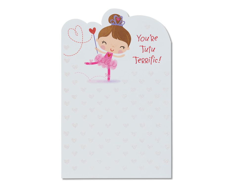 tutu terrific valentine's day card