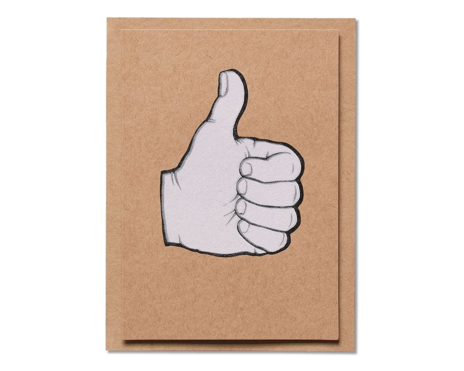 Thumbs-Up Congratulations Card