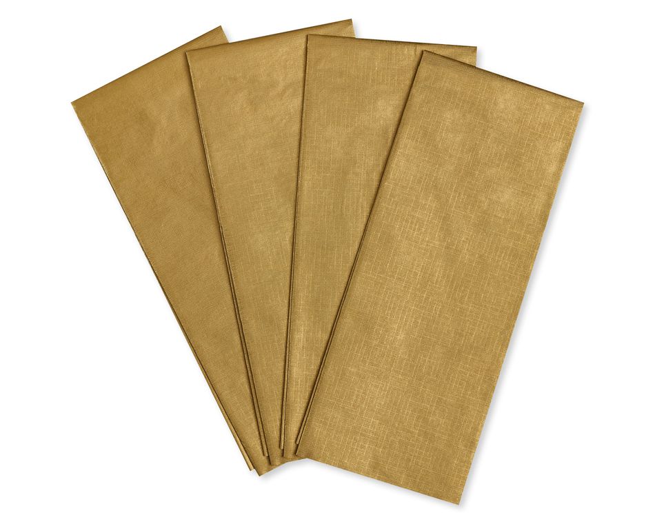 Gold Tissue Paper, 4-Sheets
