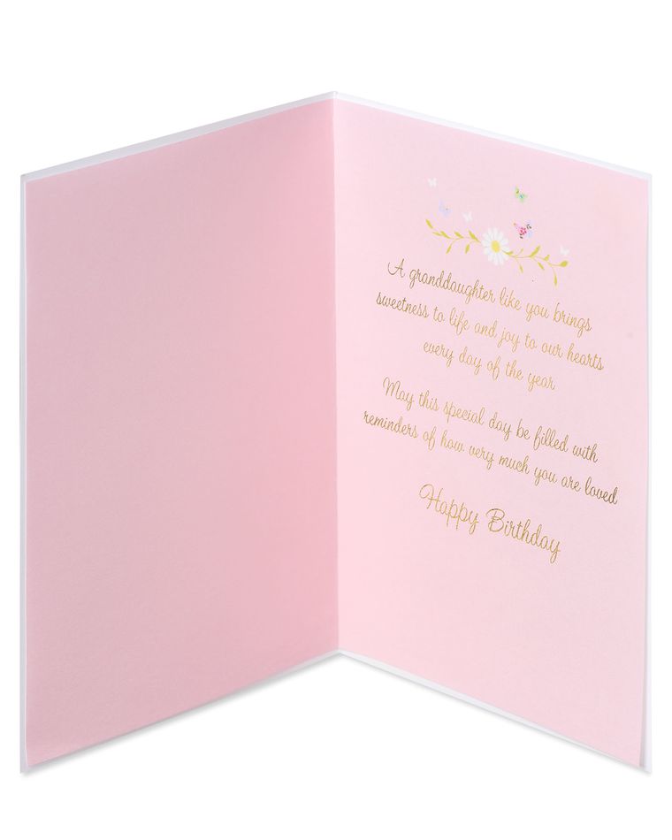 Brings Sweetness to Life Birthday Greeting Card for Granddaughter 