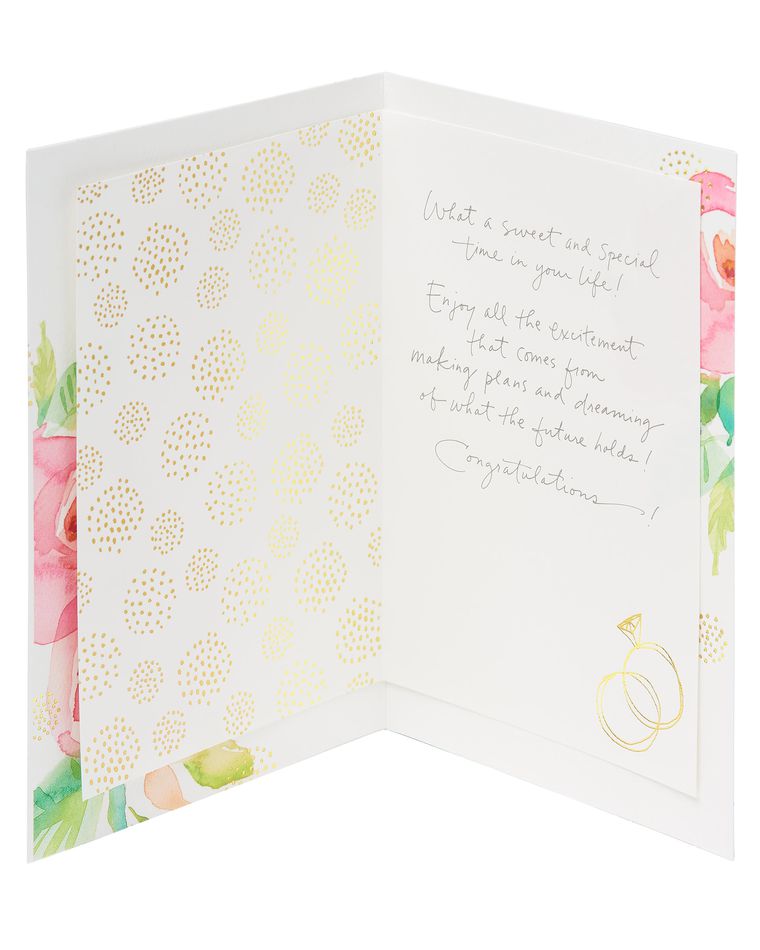 Kathy Davis Floral Engagement Card