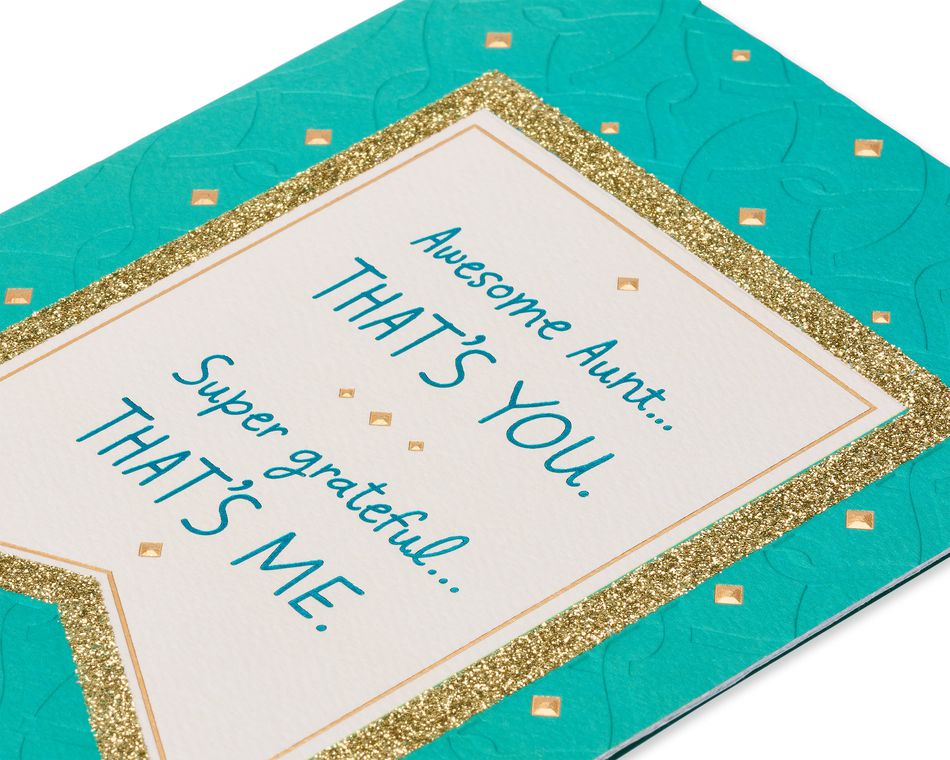 Super Grateful Mother's Day Card for Aunt 