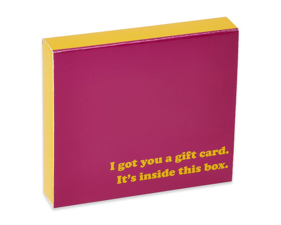 No Surprise Here Gift Card Holder Box