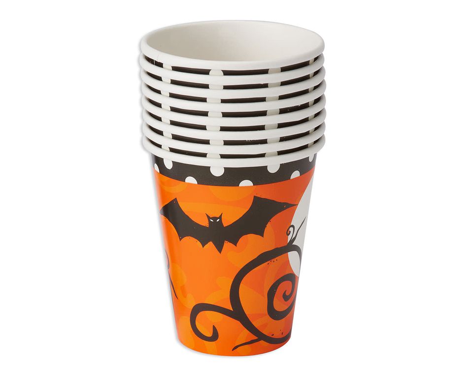 frightfully fancy 9-oz. paper cups, 8 ct.