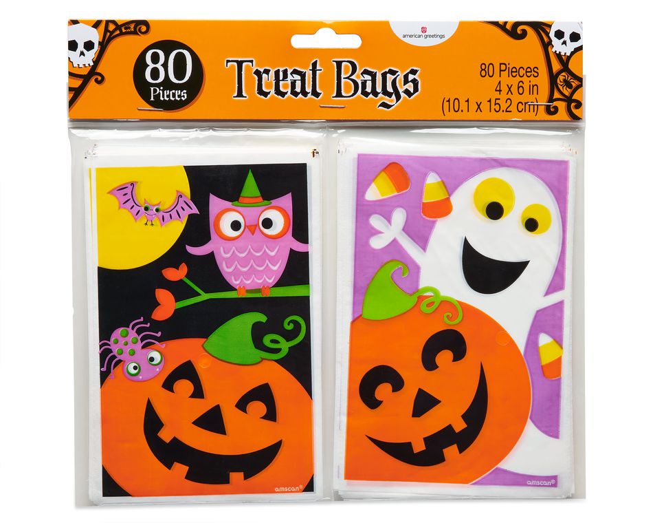 Halloween Friends Mini Treat Bags, 80-Count