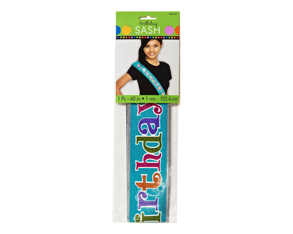dots & stripes birthday sash