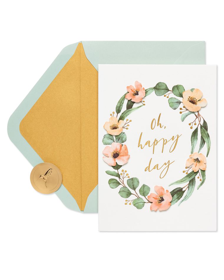 Happy Day Bridal Shower Greeting Card 
