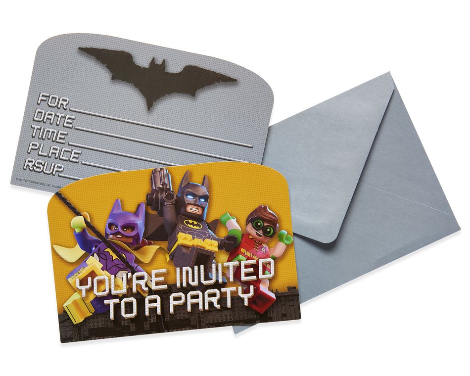 lego batman invites 8 ct