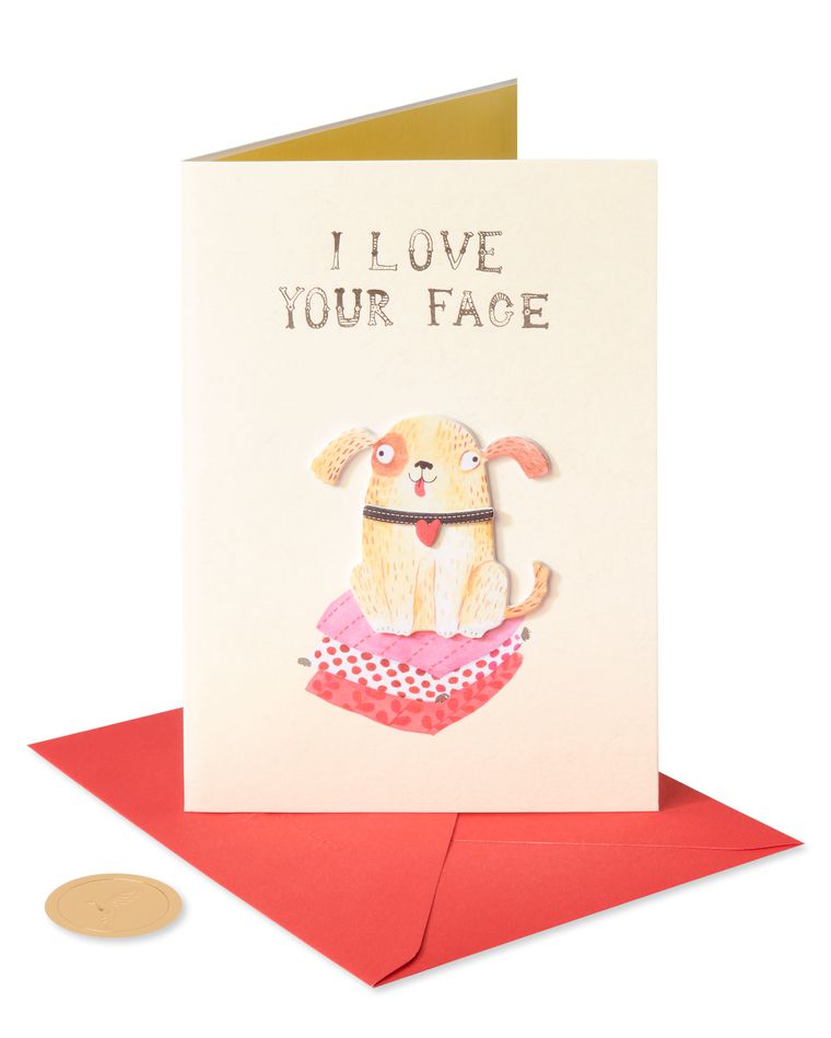 Love Your Face Funny Valentine's Day Greeting Card 