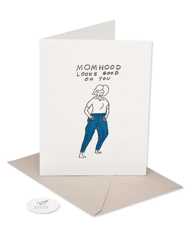 momhood looks good mother's day card