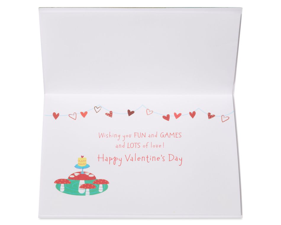 Fun and Games Puzzle Valentine's Day Greeting Card 