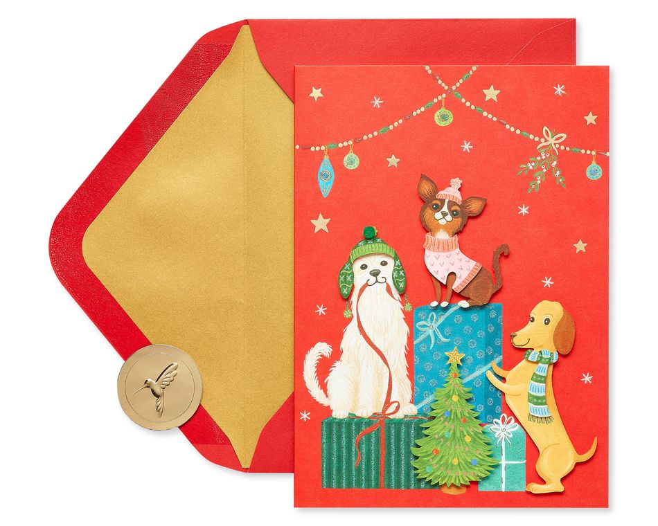 Christmas Dogs Holiday Boxed Cards, 8-Count