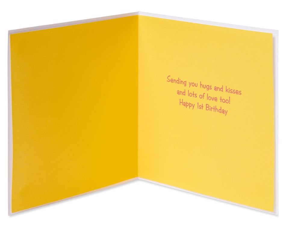 Giraffe 1st Birthday Greeting Card 