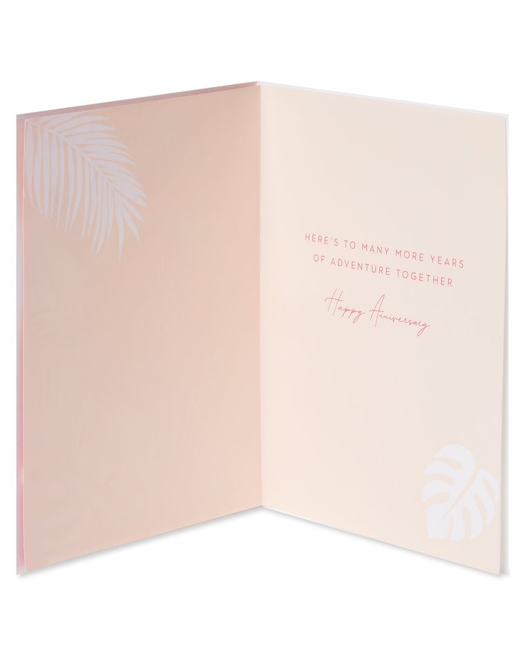 Tropical Anniversary Greeting Card