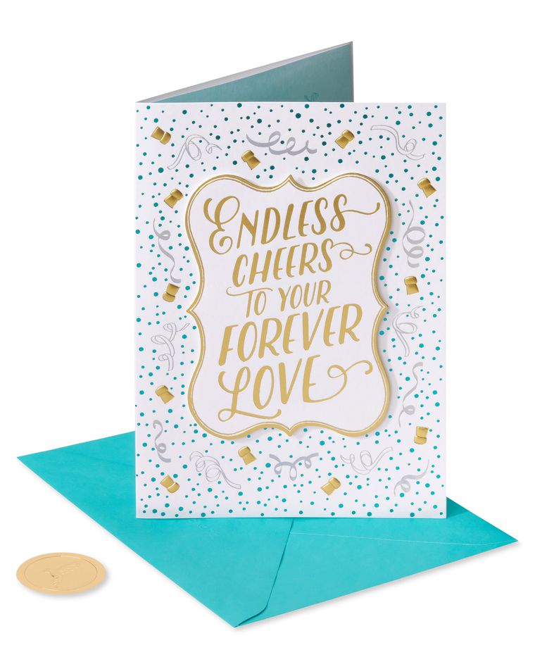 Forever Love Wedding Shower Greeting Card