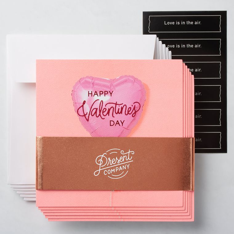 Balloon Valentine's Day Cards, 6-Count