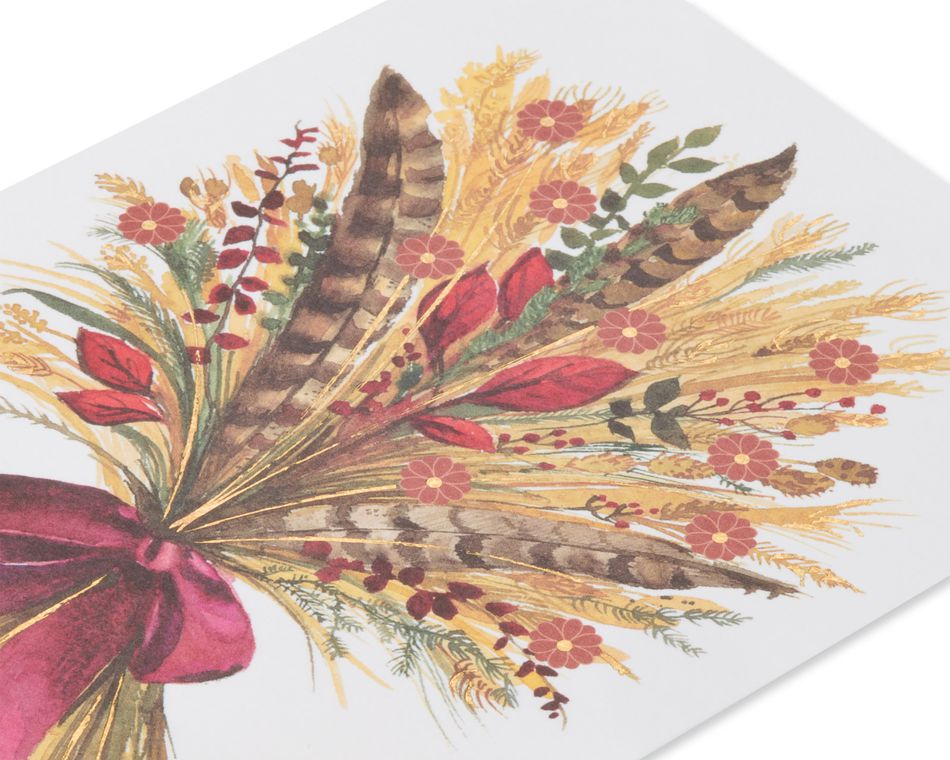Wheat Bunch Thanksgiving Greeting Card 