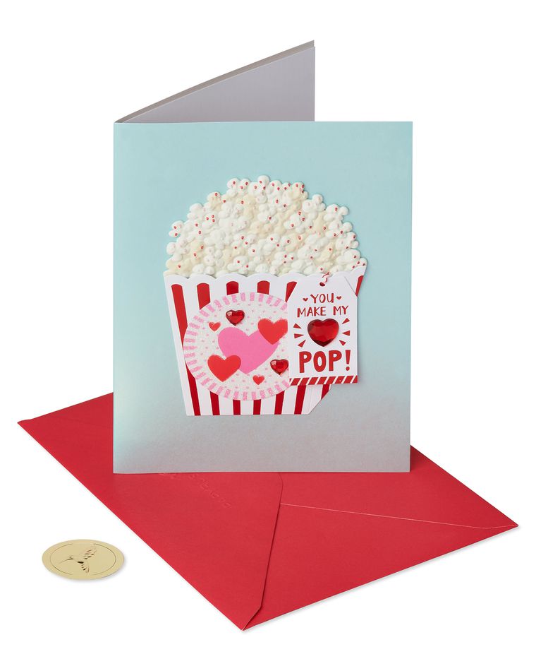 You Make My Heart Pop Funny Cute Valentine’s Day Greeting Card 