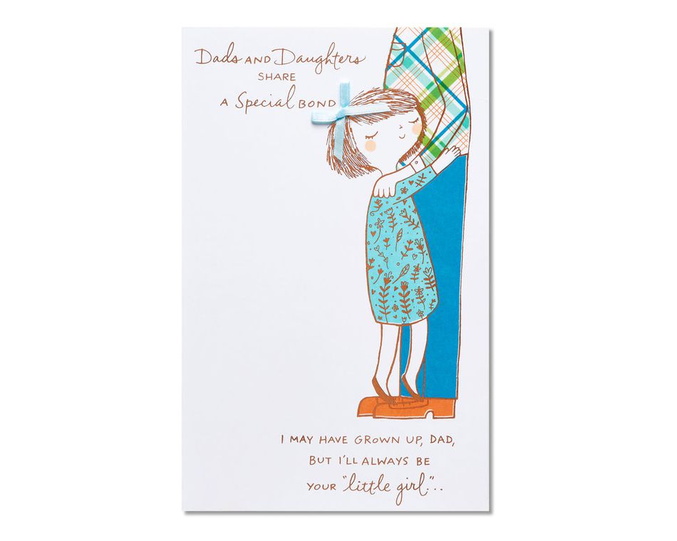your little girl father's day card from daughter