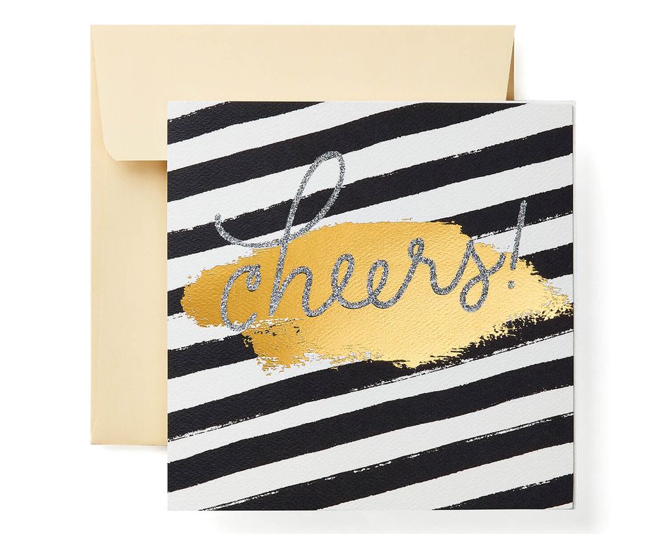 Cheers Greeting Card - Christmas, Happy Holidays, Happy New Year