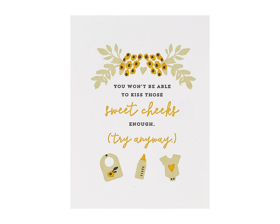 Sweet Cheeks Baby Card